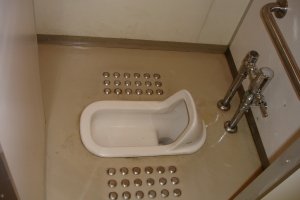 traditionelle japanische Toilette